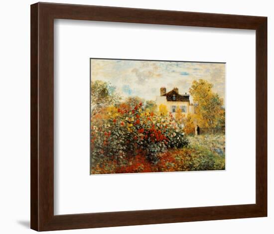 The Artist's Garden in Argenteuil-Claude Monet-Framed Art Print