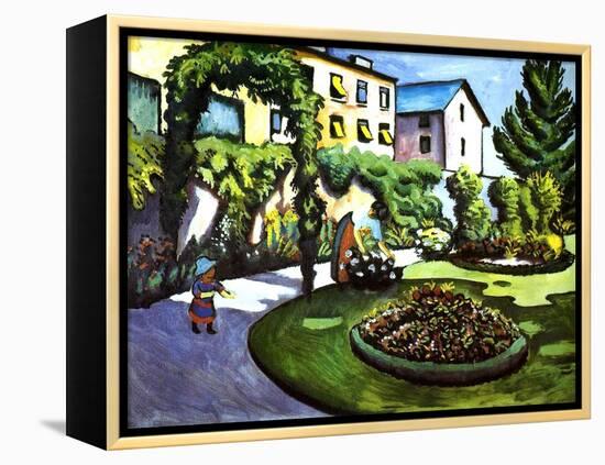 The Artist's Garden in Bonn, Germany, 1911-Auguste Macke-Framed Premier Image Canvas