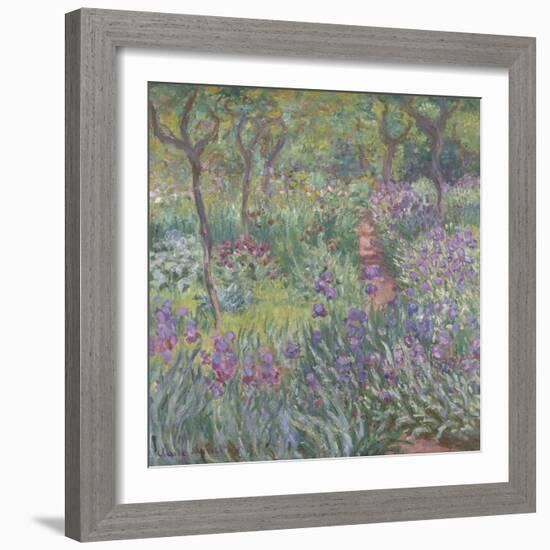 The Artist’S Garden in Giverny, 1900-Claude Monet-Framed Giclee Print