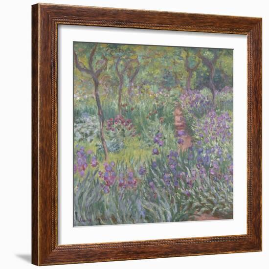 The Artist’S Garden in Giverny, 1900-Claude Monet-Framed Giclee Print