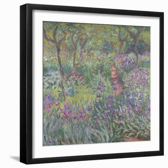 The Artist’S Garden in Giverny, 1900-Claude Monet-Framed Giclee Print