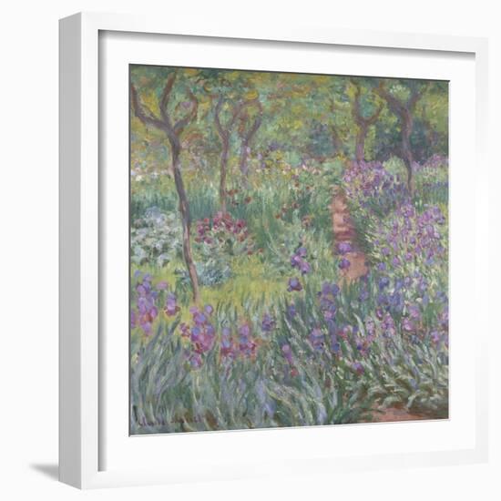 The Artist’S Garden in Giverny, 1900-Claude Monet-Framed Giclee Print