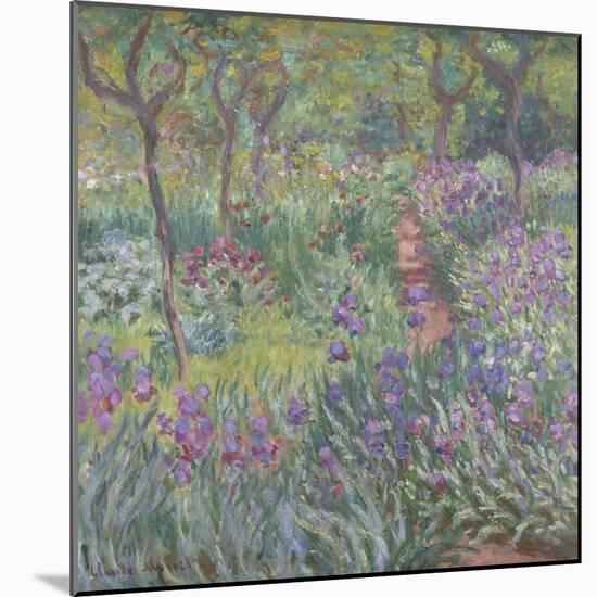 The Artist’S Garden in Giverny, 1900-Claude Monet-Mounted Giclee Print