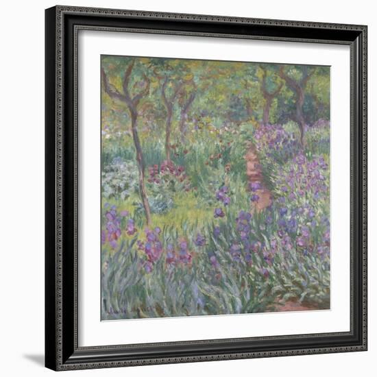 The Artist’S Garden in Giverny, 1900-Claude Monet-Framed Giclee Print