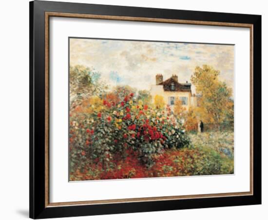 The Artist's Garden-Claude Monet-Framed Art Print