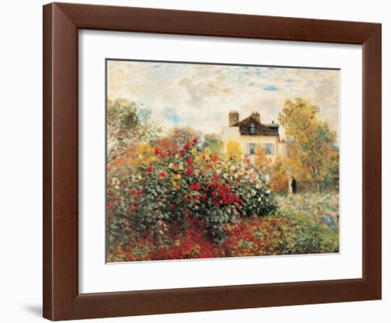 The Artist's Garden-Claude Monet-Framed Art Print