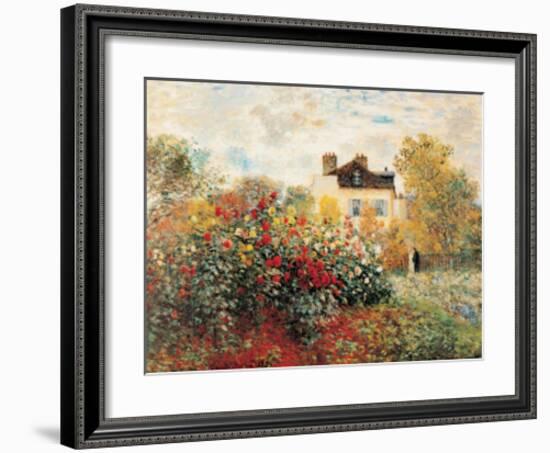 The Artist's Garden-Claude Monet-Framed Art Print