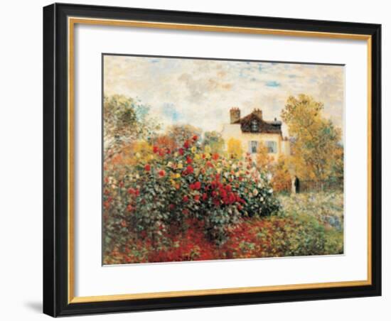 The Artist's Garden-Claude Monet-Framed Art Print