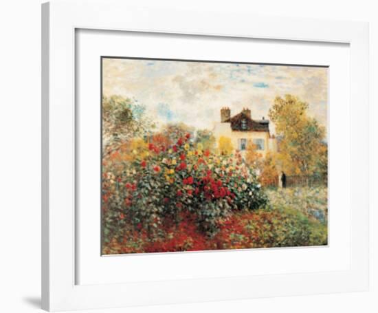 The Artist's Garden-Claude Monet-Framed Art Print