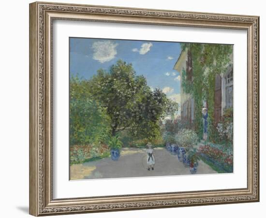 The Artist's House at Argenteuil, 1873-Claude Monet-Framed Giclee Print