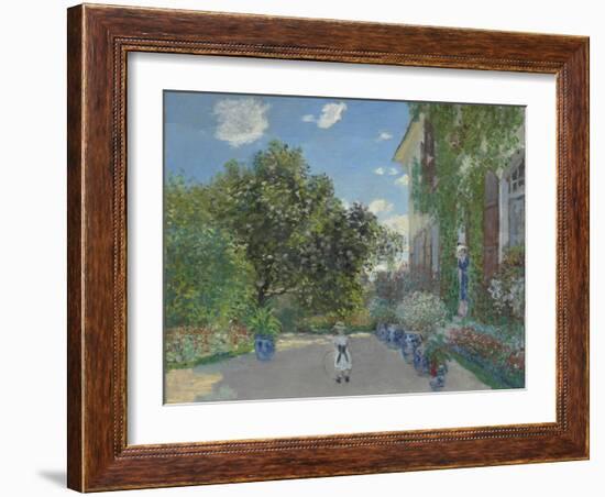 The Artist's House at Argenteuil, 1873-Claude Monet-Framed Giclee Print