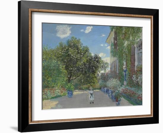 The Artist's House at Argenteuil, 1873-Claude Monet-Framed Giclee Print