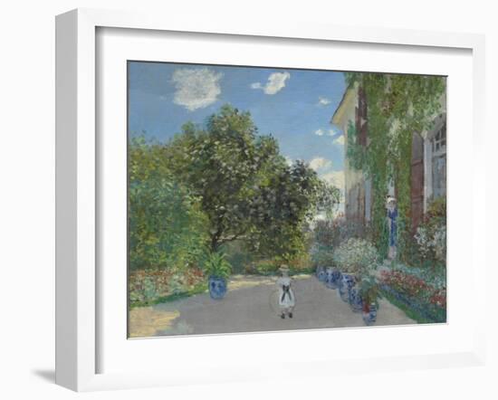 The Artist's House at Argenteuil, 1873-Claude Monet-Framed Giclee Print