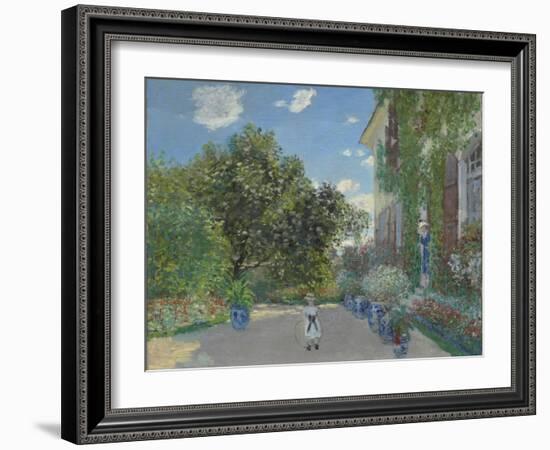 The Artist's House at Argenteuil, 1873-Claude Monet-Framed Giclee Print