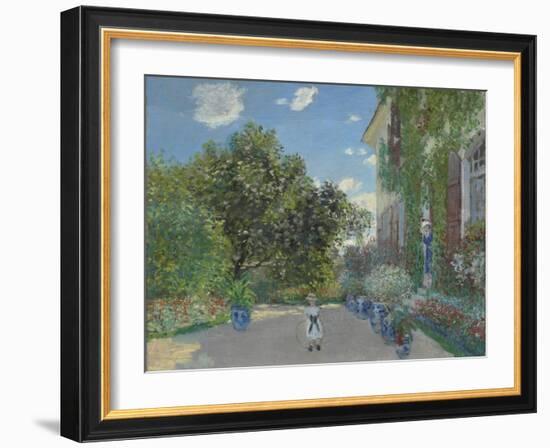 The Artist's House at Argenteuil, 1873-Claude Monet-Framed Giclee Print