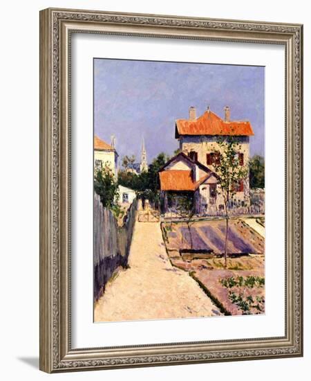 The Artist's House at Yerres, c.1882-Gustave Caillebotte-Framed Giclee Print