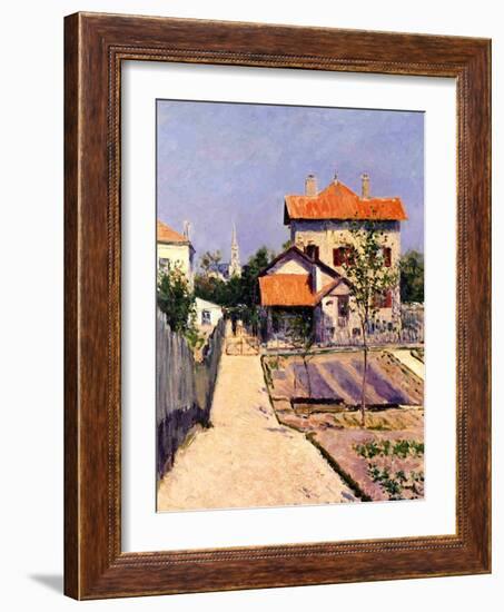 The Artist's House at Yerres, c.1882-Gustave Caillebotte-Framed Giclee Print