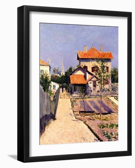 The Artist's House at Yerres, c.1882-Gustave Caillebotte-Framed Giclee Print