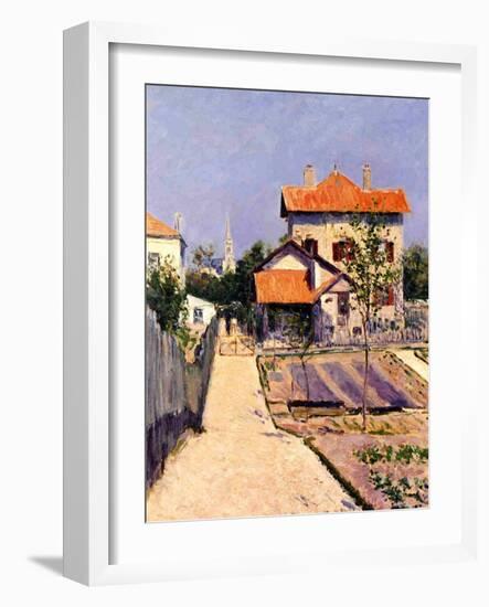 The Artist's House at Yerres, c.1882-Gustave Caillebotte-Framed Giclee Print