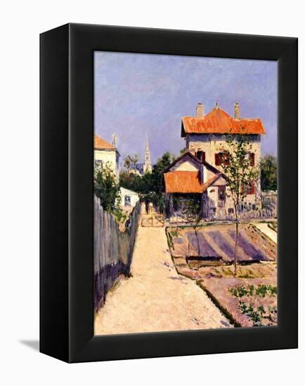 The Artist's House at Yerres, c.1882-Gustave Caillebotte-Framed Premier Image Canvas