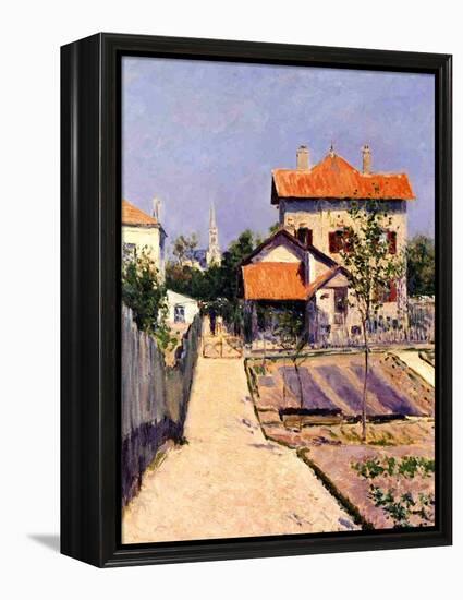 The Artist's House at Yerres, c.1882-Gustave Caillebotte-Framed Premier Image Canvas