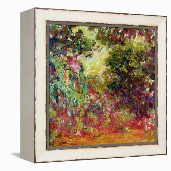 The Artist's House from the Rose Garden, 1922-24-Claude Monet-Framed Premier Image Canvas