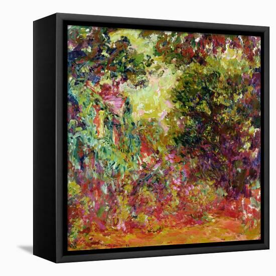 The Artist's House from the Rose Garden, 1922-24-Claude Monet-Framed Premier Image Canvas