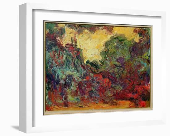 The Artist's House from the Rose Garden, 1922-24-Claude Monet-Framed Giclee Print