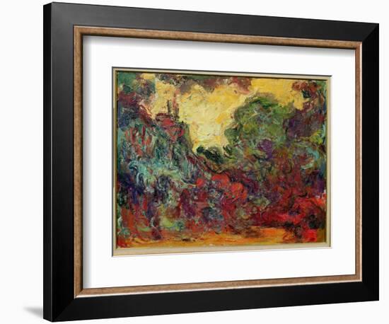 The Artist's House from the Rose Garden, 1922-24-Claude Monet-Framed Giclee Print