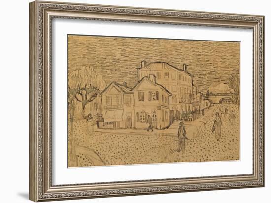 The Artist's House in Arles-Vincent van Gogh-Framed Giclee Print