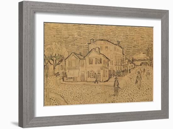 The Artist's House in Arles-Vincent van Gogh-Framed Giclee Print