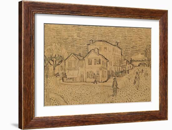 The Artist's House in Arles-Vincent van Gogh-Framed Giclee Print