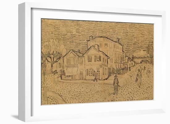 The Artist's House in Arles-Vincent van Gogh-Framed Giclee Print