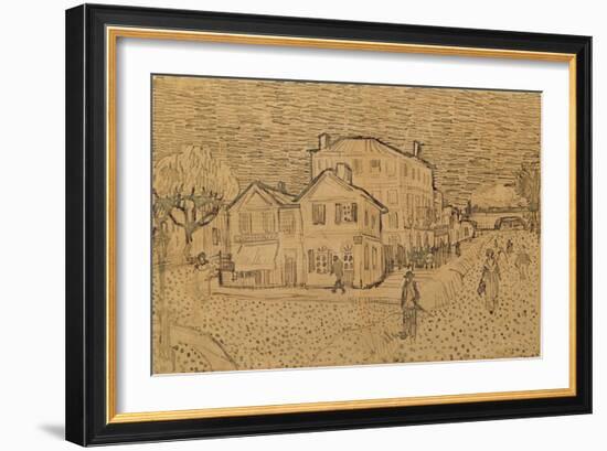 The Artist's House in Arles-Vincent van Gogh-Framed Giclee Print