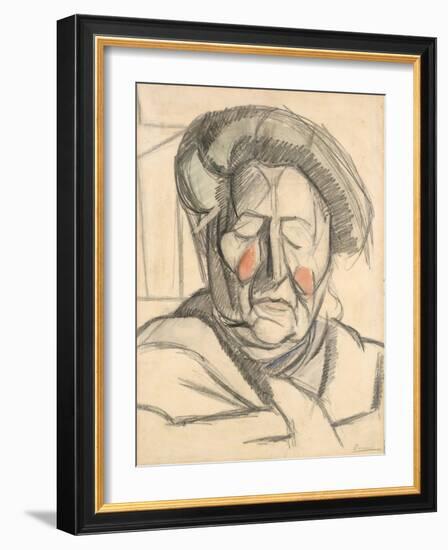 The Artist's Mother, 1915-Umberto Boccioni-Framed Giclee Print