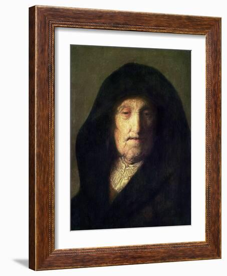 The Artist's Mother-Rembrandt van Rijn-Framed Giclee Print