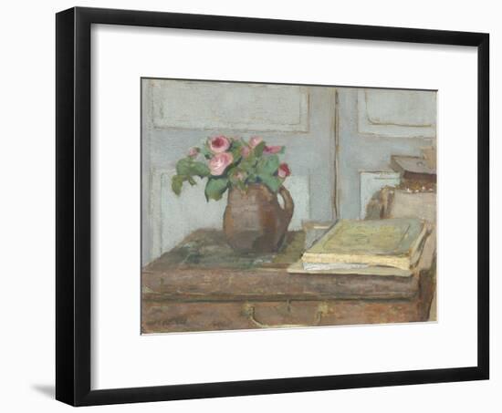 The Artist's Paint Box and Moss Roses, 1898-Edouard Vuillard-Framed Giclee Print