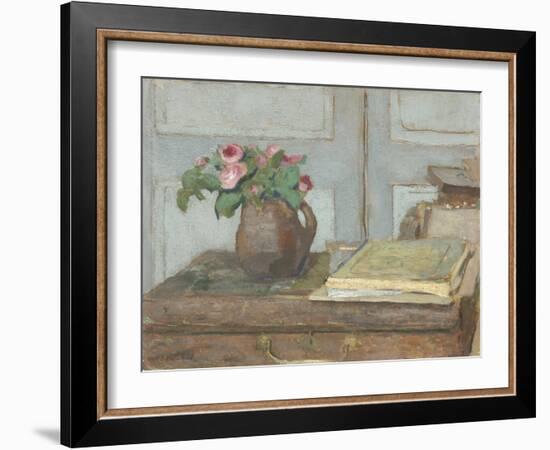 The Artist's Paint Box and Moss Roses, 1898-Edouard Vuillard-Framed Giclee Print