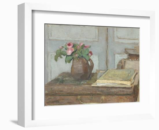 The Artist's Paint Box and Moss Roses, 1898-Edouard Vuillard-Framed Giclee Print