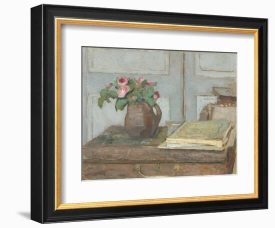 The Artist's Paint Box and Moss Roses, 1898-Edouard Vuillard-Framed Giclee Print