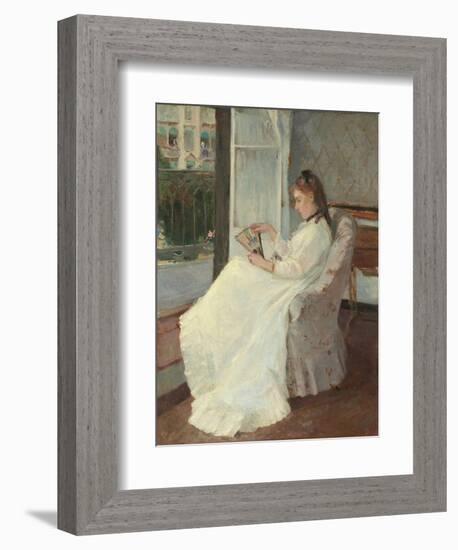 The Artist's Sister at a Window, 1869-Berthe Morisot-Framed Giclee Print