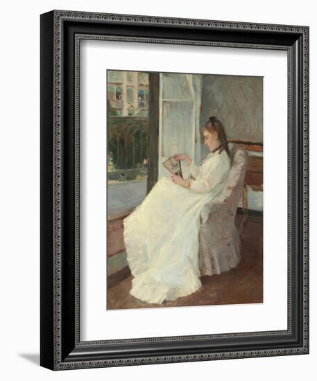 The Artist's Sister at a Window, 1869-Berthe Morisot-Framed Giclee Print