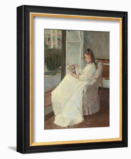 The Artist's Sister at a Window, 1869-Berthe Morisot-Framed Giclee Print