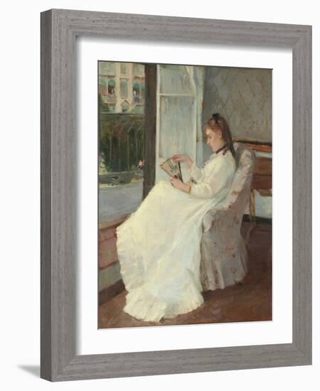 The Artist's Sister at a Window, 1869-Berthe Morisot-Framed Giclee Print