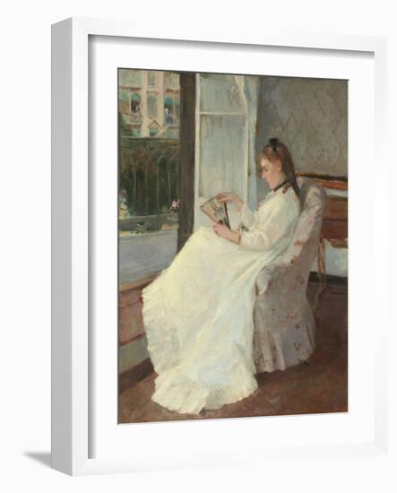 The Artist's Sister at a Window, 1869-Berthe Morisot-Framed Giclee Print