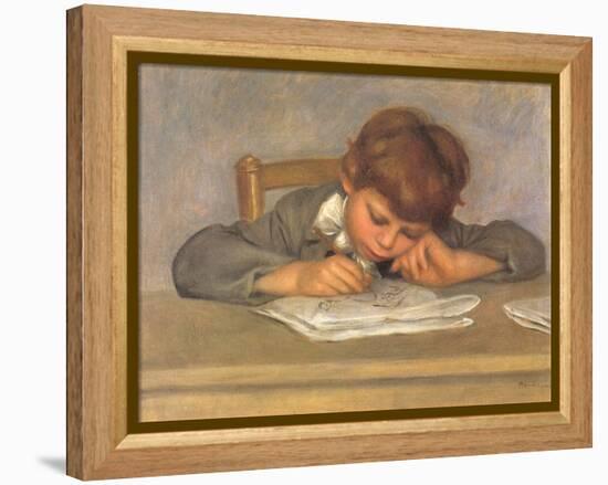 The Artist's Son Jean Drawing, 1901-Pierre-Auguste Renoir-Framed Premier Image Canvas