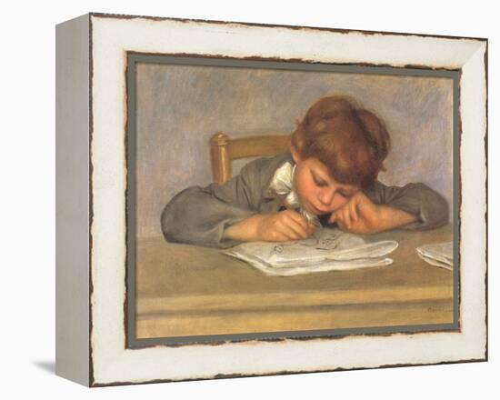 The Artist's Son Jean Drawing, 1901-Pierre-Auguste Renoir-Framed Premier Image Canvas