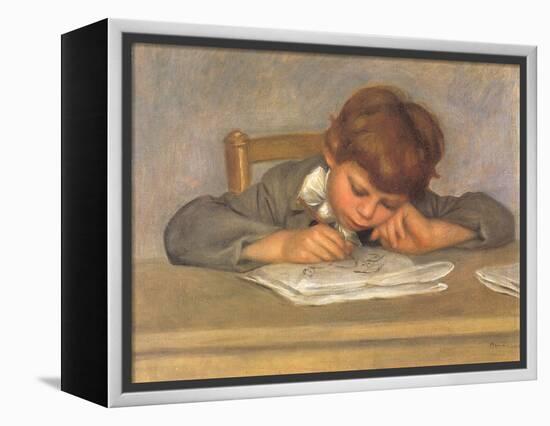 The Artist's Son Jean Drawing, 1901-Pierre-Auguste Renoir-Framed Premier Image Canvas