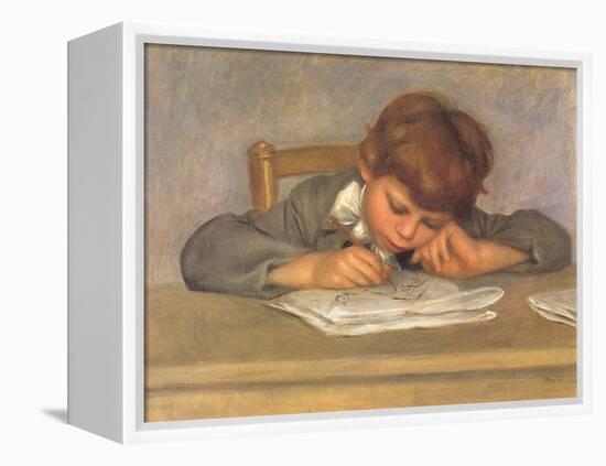 The Artist's Son Jean Drawing, 1901-Pierre-Auguste Renoir-Framed Premier Image Canvas