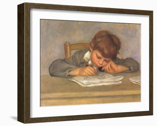 The Artist's Son Jean Drawing, 1901-Pierre-Auguste Renoir-Framed Giclee Print